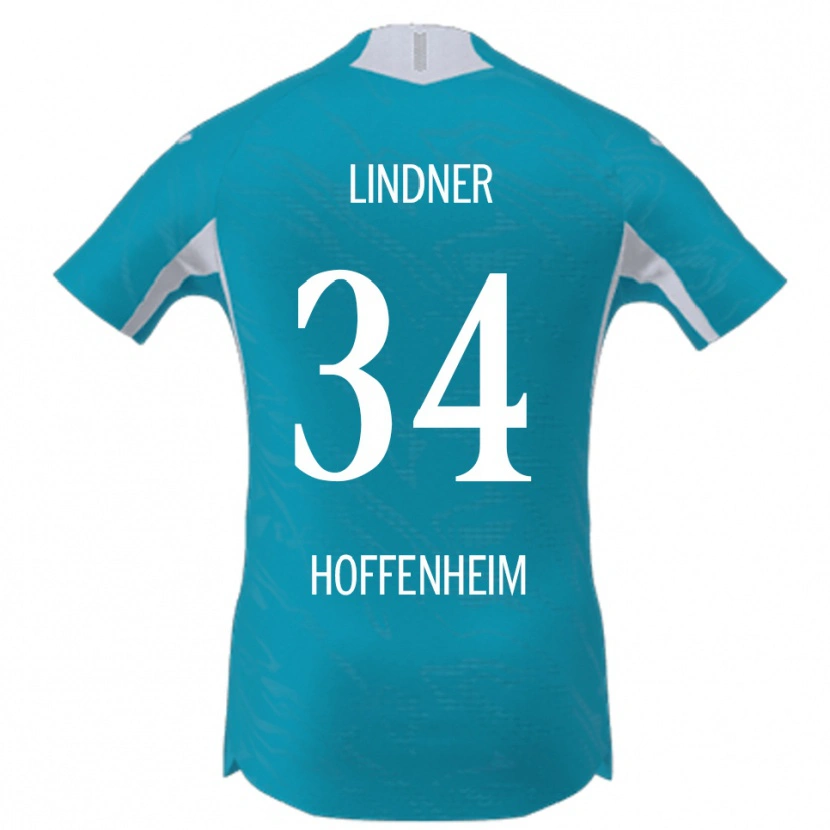 Danxen Damen Sophie Lindner #34 Himmelblau Auswärtstrikot Trikot 2025/26 T-Shirt