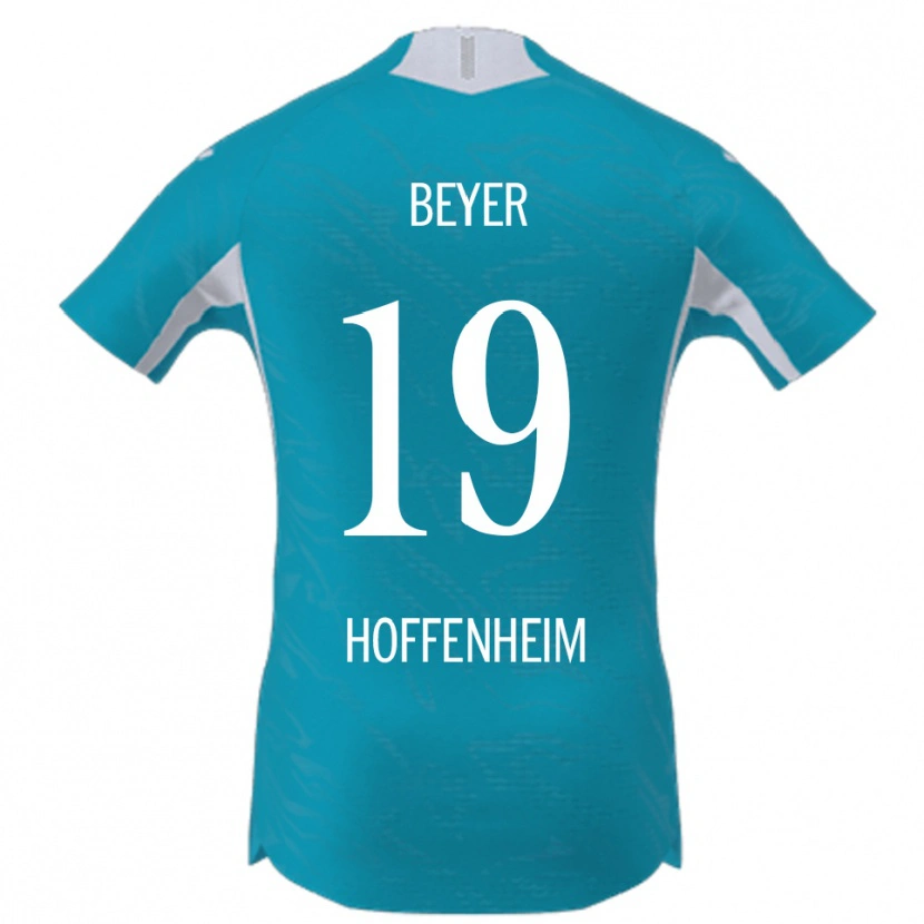 Danxen Damen Julian Beyer #19 Himmelblau Auswärtstrikot Trikot 2025/26 T-Shirt