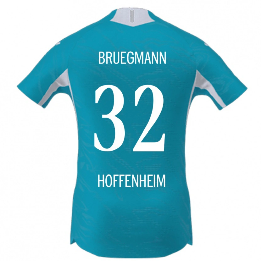 Danxen Damen Lukas Bruegmann #32 Himmelblau Auswärtstrikot Trikot 2025/26 T-Shirt