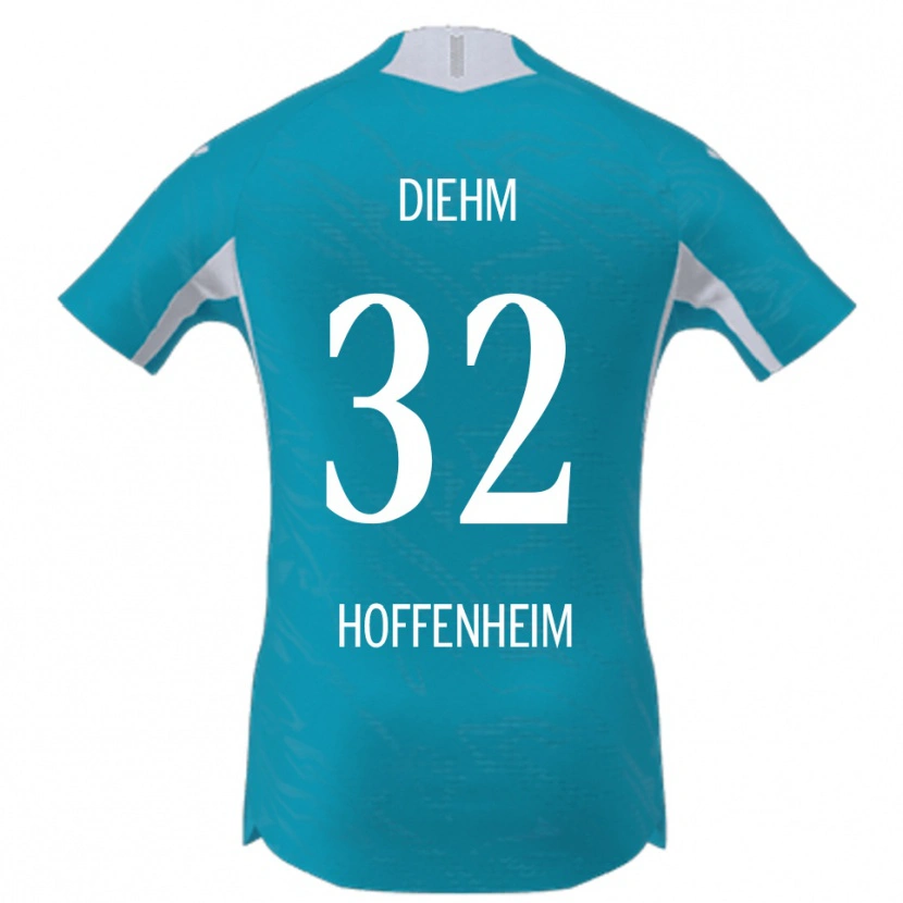 Danxen Damen Vanessa Diehm #32 Himmelblau Auswärtstrikot Trikot 2025/26 T-Shirt