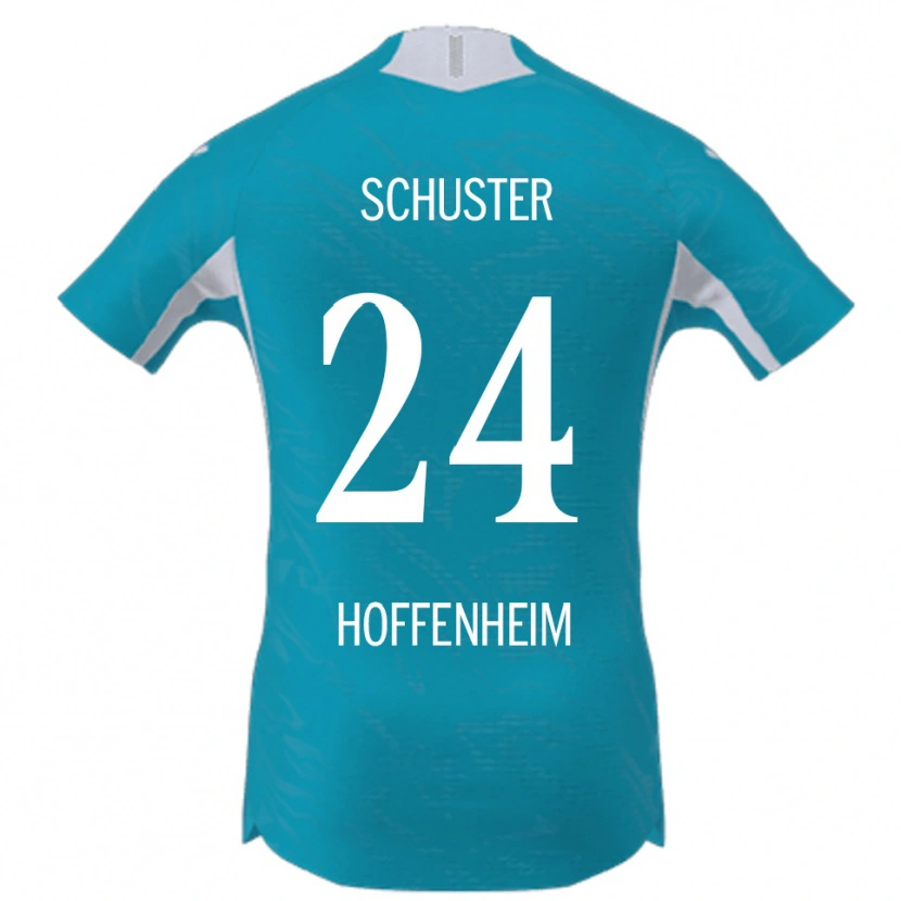 Danxen Damen Julian Schuster #24 Himmelblau Auswärtstrikot Trikot 2025/26 T-Shirt