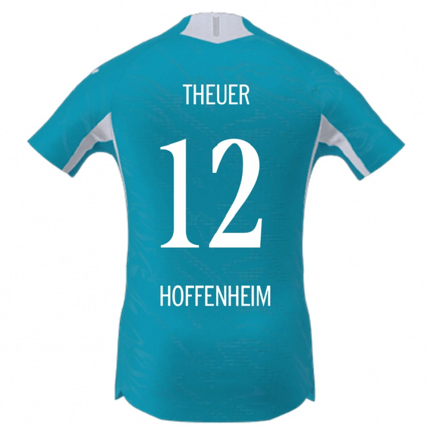Danxen Damen Maximilian Theuer #12 Himmelblau Auswärtstrikot Trikot 2025/26 T-Shirt