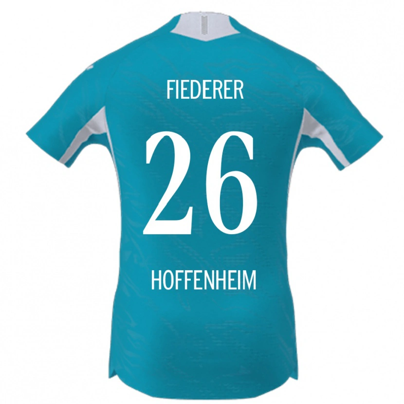 Danxen Damen Tom Fiederer #26 Himmelblau Auswärtstrikot Trikot 2025/26 T-Shirt