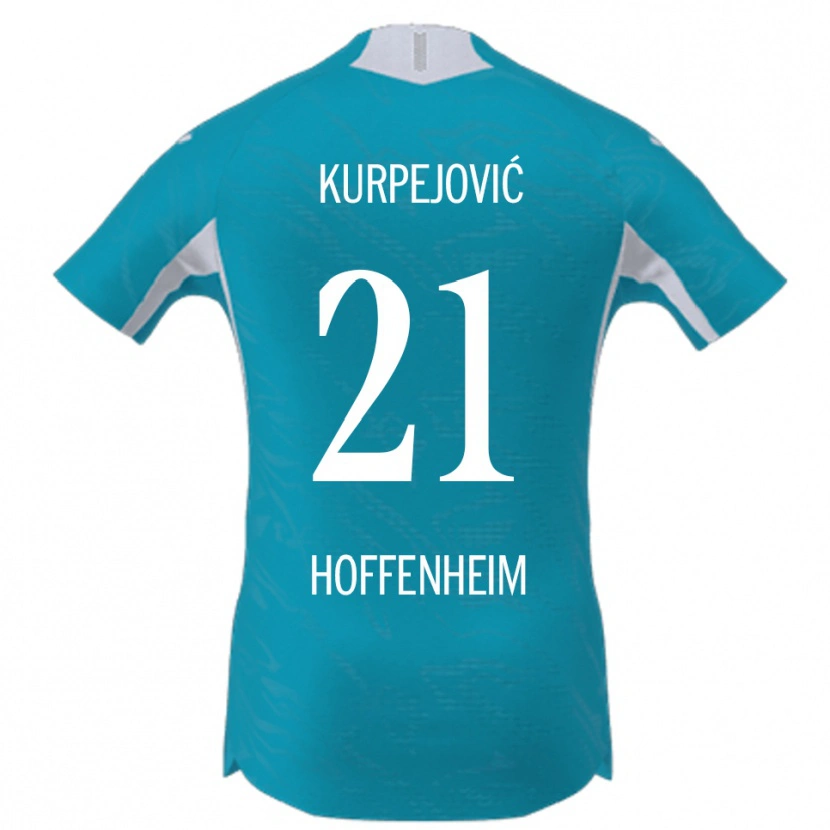 Danxen Damen Albin Kurpejović #21 Himmelblau Auswärtstrikot Trikot 2025/26 T-Shirt