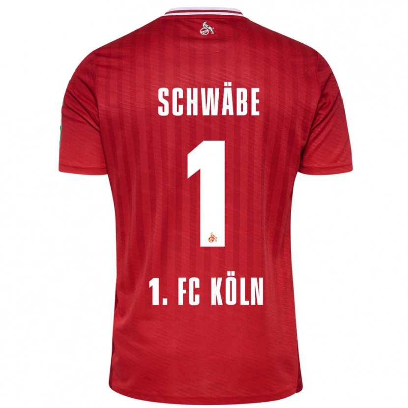 Danxen Damen Marvin Schwäbe #1 Rot Weiß Auswärtstrikot Trikot 2025/26 T-Shirt
