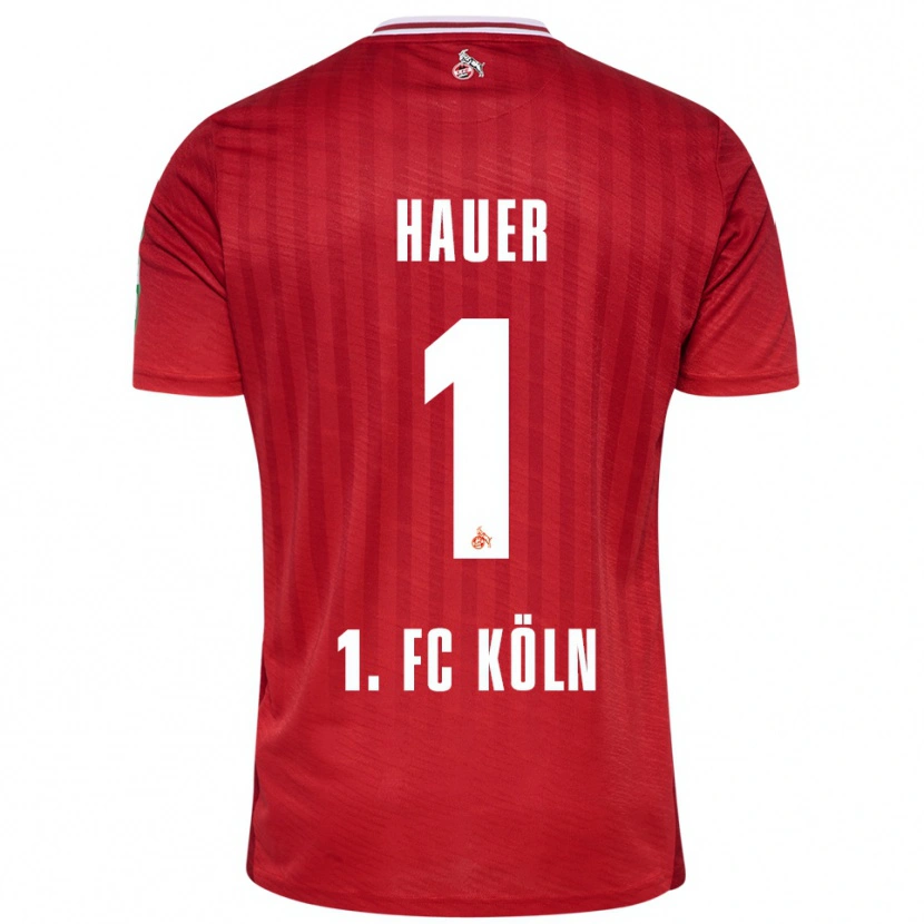 Danxen Damen Luis Hauer #1 Rot Weiß Auswärtstrikot Trikot 2025/26 T-Shirt
