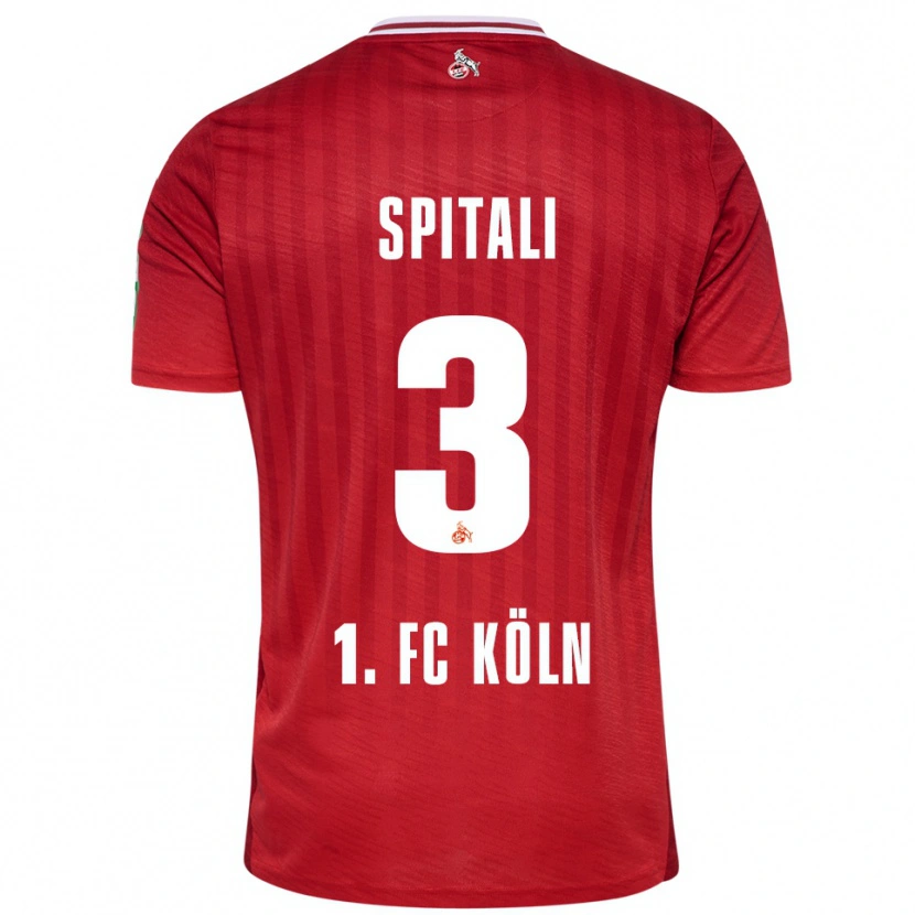 Danxen Damen San-Luca Spitali #3 Rot Weiß Auswärtstrikot Trikot 2025/26 T-Shirt