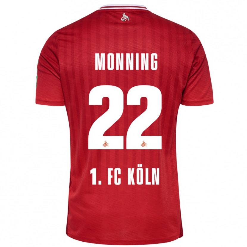 Danxen Damen Marlon Monning #22 Rot Weiß Auswärtstrikot Trikot 2025/26 T-Shirt