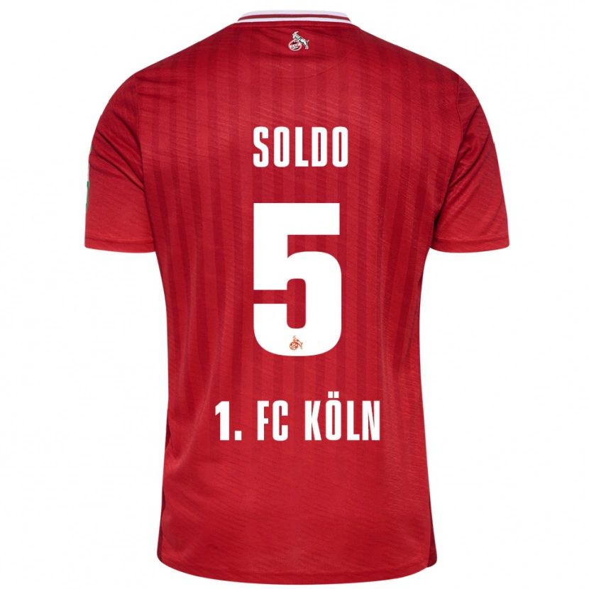 Danxen Damen Nikola Soldo #5 Rot Weiß Auswärtstrikot Trikot 2025/26 T-Shirt