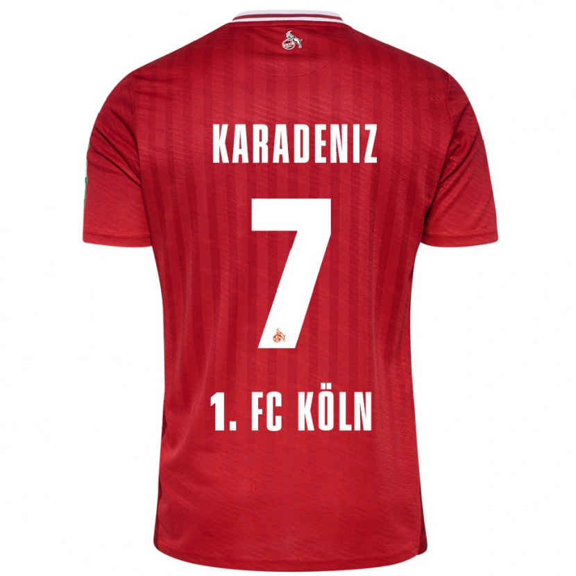 Danxen Damen Thierry Karadeniz #7 Rot Weiß Auswärtstrikot Trikot 2025/26 T-Shirt