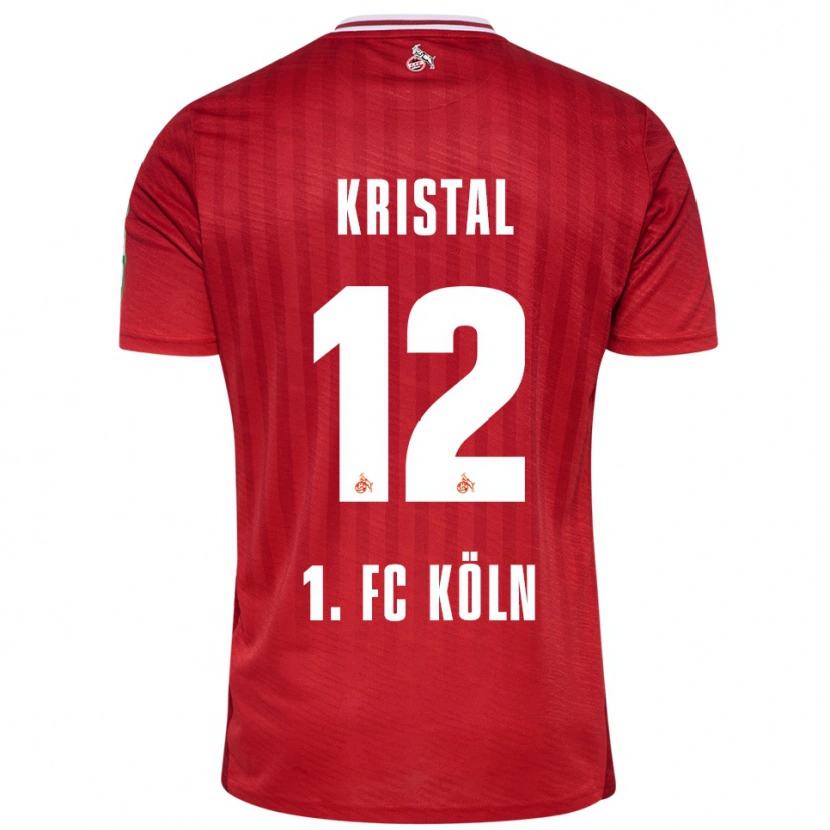 Danxen Damen Patrik Kristal #12 Rot Weiß Auswärtstrikot Trikot 2025/26 T-Shirt