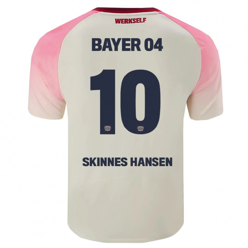 Danxen Damen Synne Skinnes Hansen #10 Pink Cremeweiß Auswärtstrikot Trikot 2025/26 T-Shirt