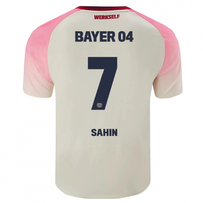 Danxen Damen Batuhan Sahin #7 Pink Cremeweiß Auswärtstrikot Trikot 2025/26 T-Shirt