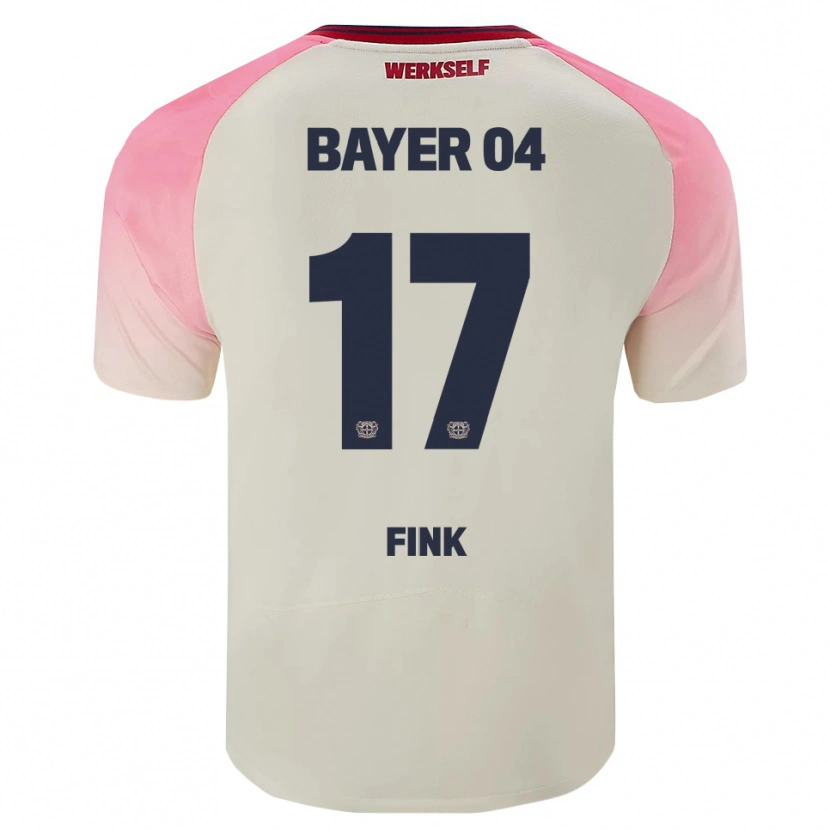 Danxen Damen Felix Fink #17 Pink Cremeweiß Auswärtstrikot Trikot 2025/26 T-Shirt