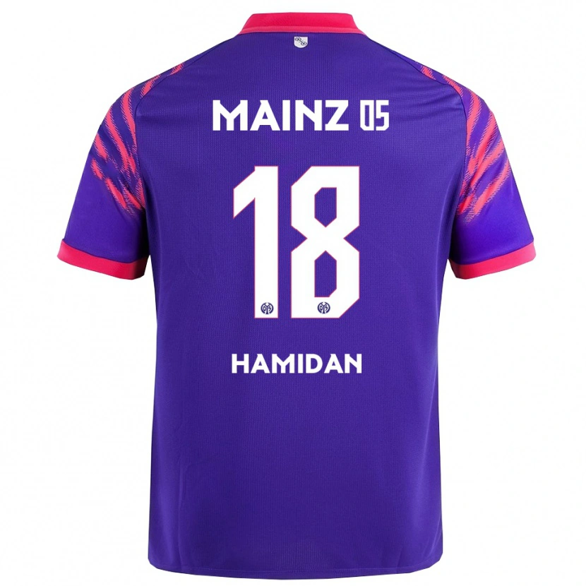 Danxen Damen Ilyas Hamidan #18 Marineblau Pink Auswärtstrikot Trikot 2025/26 T-Shirt