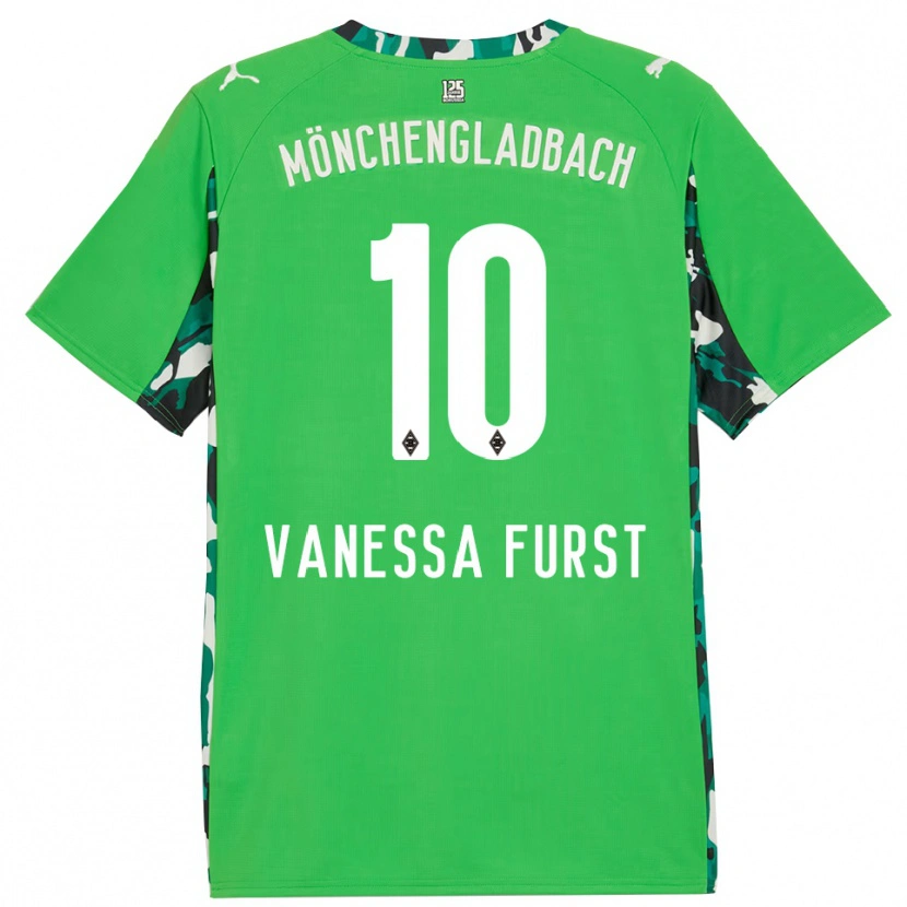 Danxen Damen Vanessa Fürst #10 Grün Schwarz Auswärtstrikot Trikot 2025/26 T-Shirt