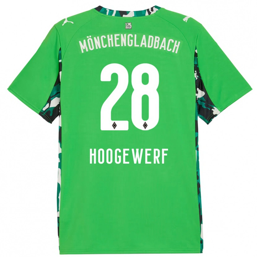 Danxen Damen Dillon Hoogewerf #28 Grün Schwarz Auswärtstrikot Trikot 2025/26 T-Shirt