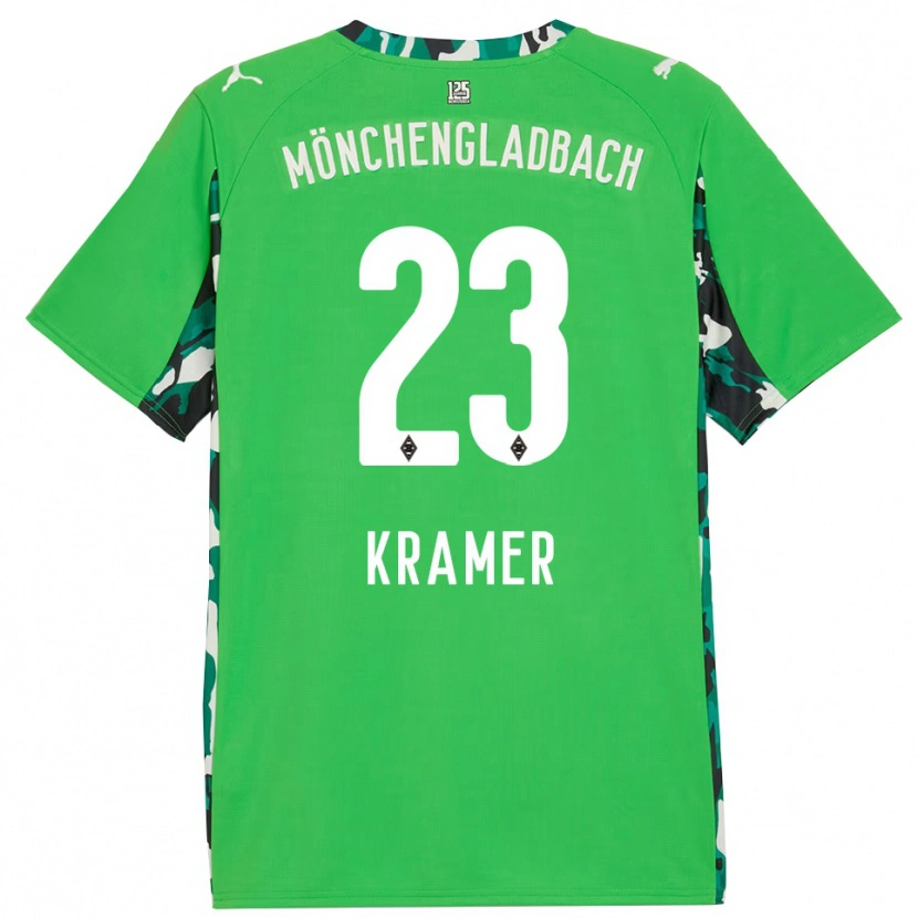 Danxen Damen Christoph Kramer #23 Grün Schwarz Auswärtstrikot Trikot 2025/26 T-Shirt
