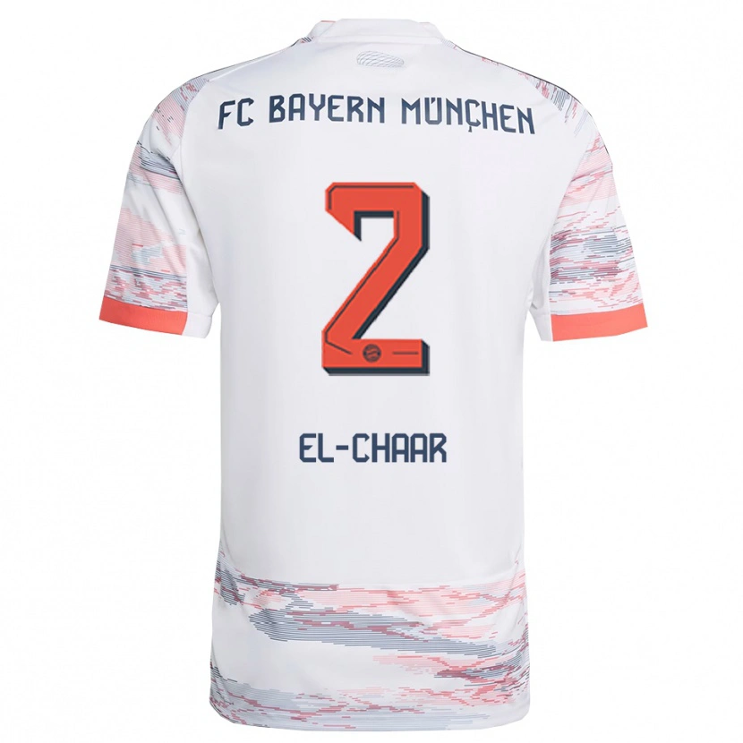 Danxen Damen Adam El-Chaar #2 Weiß Grau Auswärtstrikot Trikot 2025/26 T-Shirt