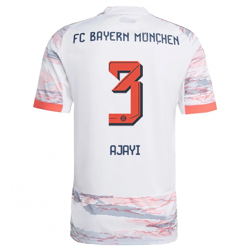 Danxen Damen Richard Ajayi #3 Weiß Grau Auswärtstrikot Trikot 2025/26 T-Shirt