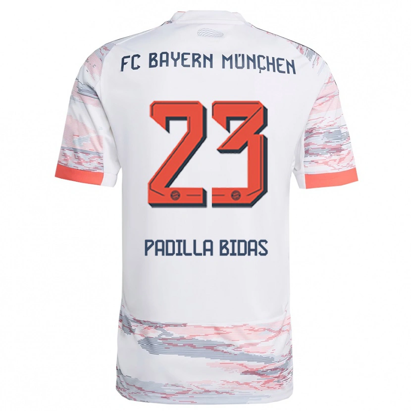 Danxen Damen Natalia Padilla Bidas #23 Weiß Grau Auswärtstrikot Trikot 2025/26 T-Shirt