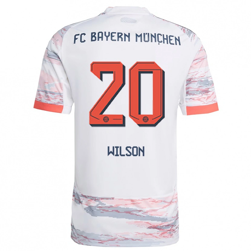 Danxen Damen Oluwaseyi Wilson #20 Weiß Grau Auswärtstrikot Trikot 2025/26 T-Shirt