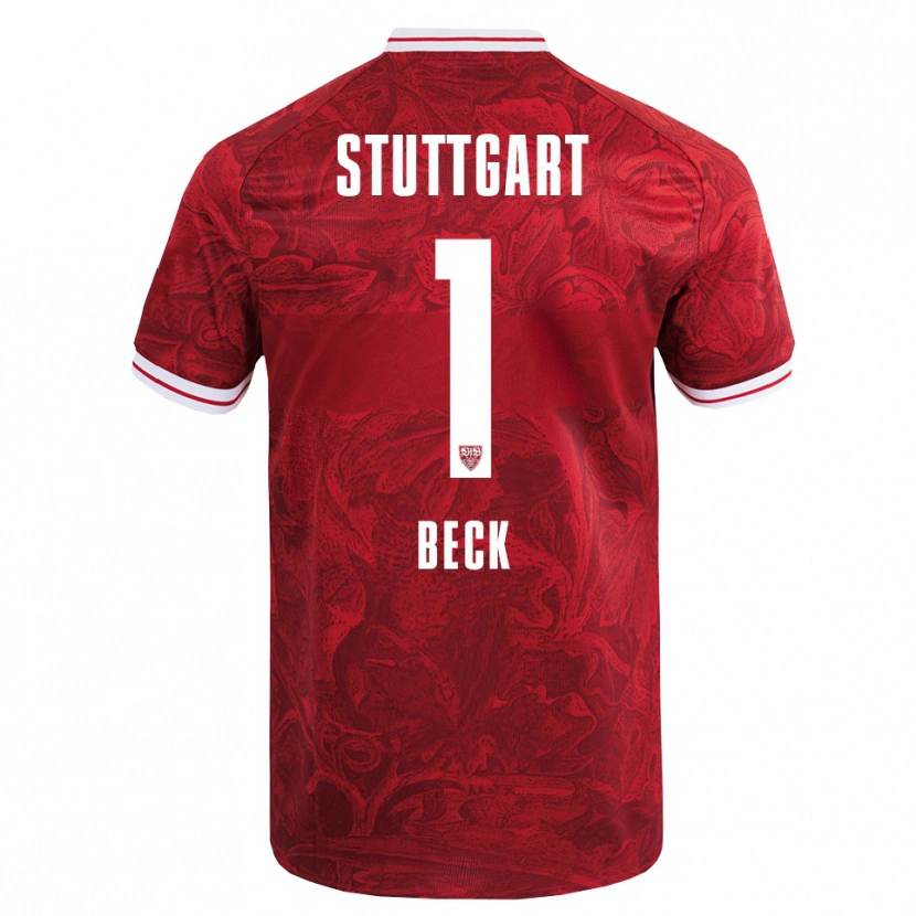 Danxen Damen Kiara Beck #1 Rot Schwarz Auswärtstrikot Trikot 2025/26 T-Shirt