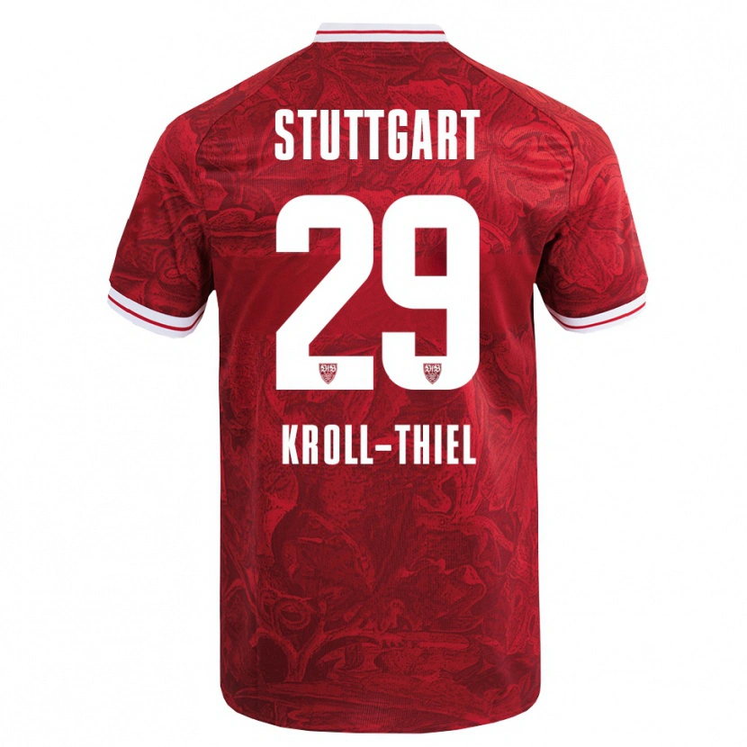 Danxen Damen Colin Kroll-Thiel #29 Rot Schwarz Auswärtstrikot Trikot 2025/26 T-Shirt