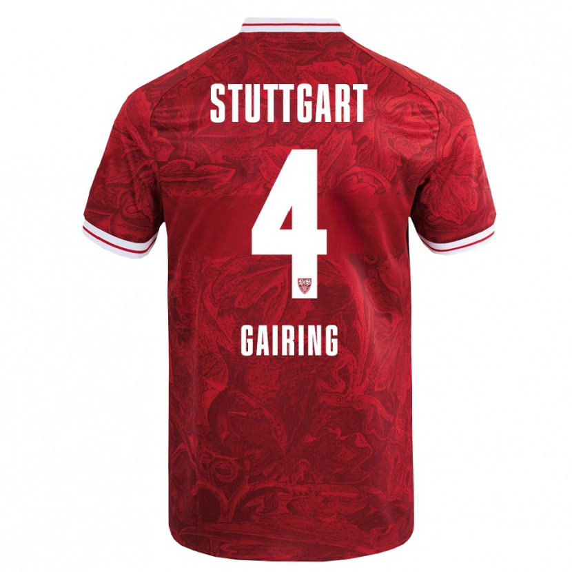 Danxen Damen Nadine Gairing #4 Rot Schwarz Auswärtstrikot Trikot 2025/26 T-Shirt