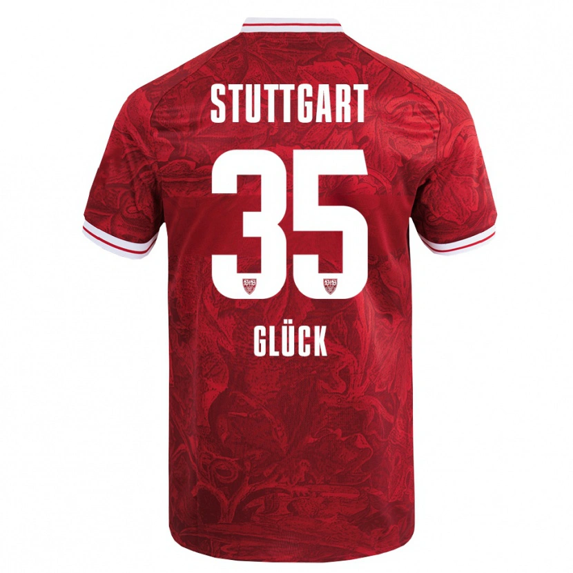 Danxen Damen Michael Glück #35 Rot Schwarz Auswärtstrikot Trikot 2025/26 T-Shirt