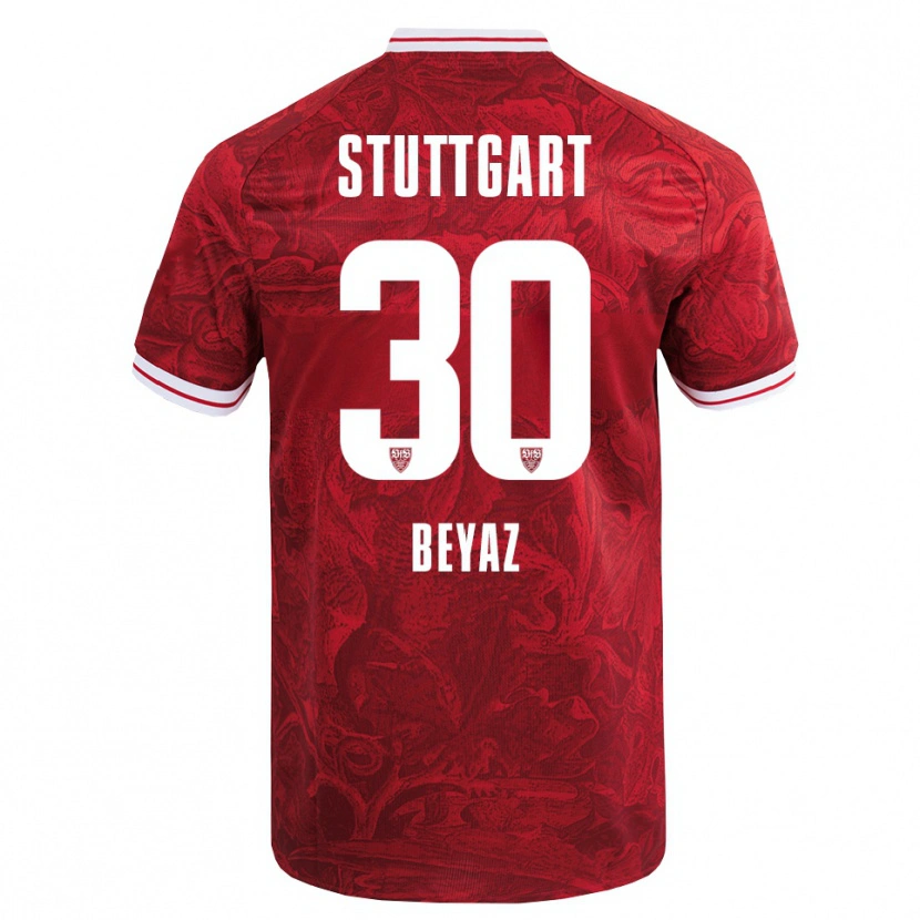 Danxen Damen Ömer Beyaz #30 Rot Schwarz Auswärtstrikot Trikot 2025/26 T-Shirt