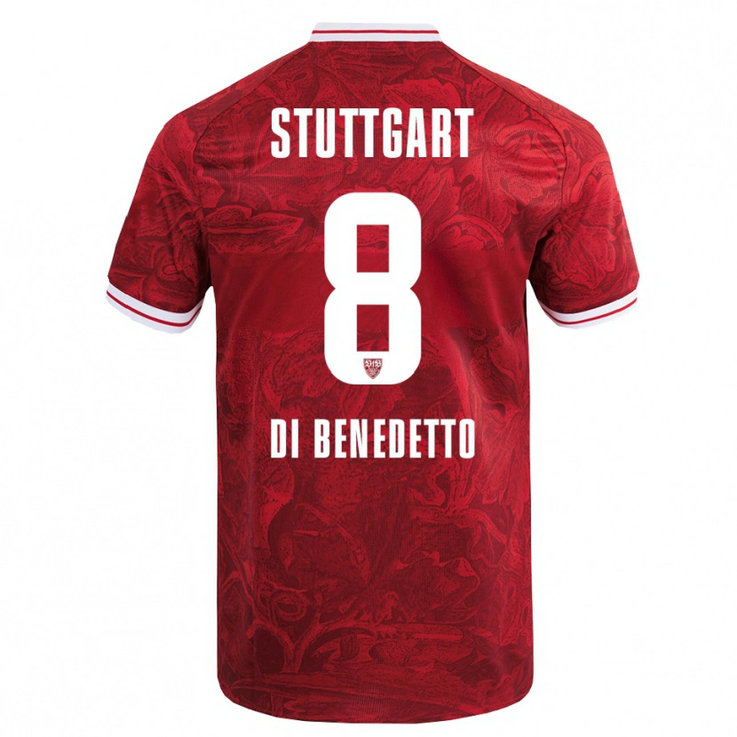 Danxen Damen Samuele Di Benedetto #8 Rot Schwarz Auswärtstrikot Trikot 2025/26 T-Shirt