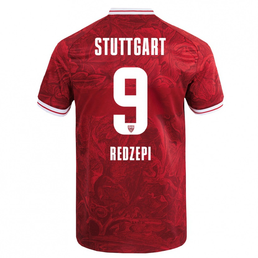 Danxen Damen Enis Redzepi #9 Rot Schwarz Auswärtstrikot Trikot 2025/26 T-Shirt