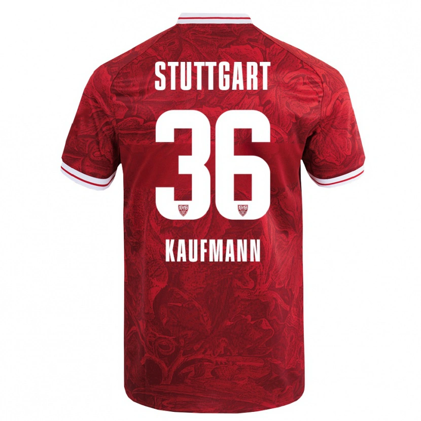 Danxen Damen Tino Kaufmann #36 Rot Schwarz Auswärtstrikot Trikot 2025/26 T-Shirt