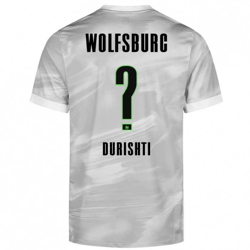Danxen Damen Brendon Durishti #0 Grau Weiß Auswärtstrikot Trikot 2025/26 T-Shirt