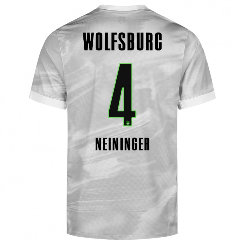 Danxen Damen Till Neininger #4 Grau Weiß Auswärtstrikot Trikot 2025/26 T-Shirt