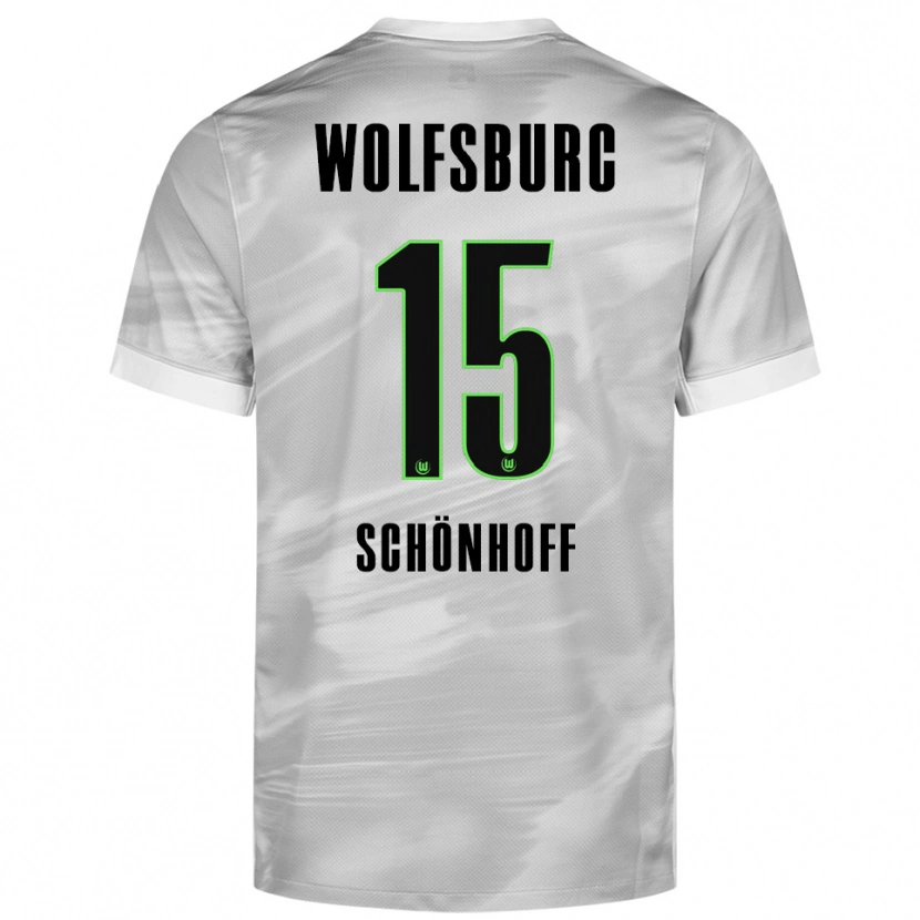 Danxen Damen Henry Schönhoff #15 Grau Weiß Auswärtstrikot Trikot 2025/26 T-Shirt