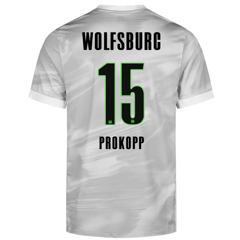 Danxen Damen Oskar Prokopp #15 Grau Weiß Auswärtstrikot Trikot 2025/26 T-Shirt