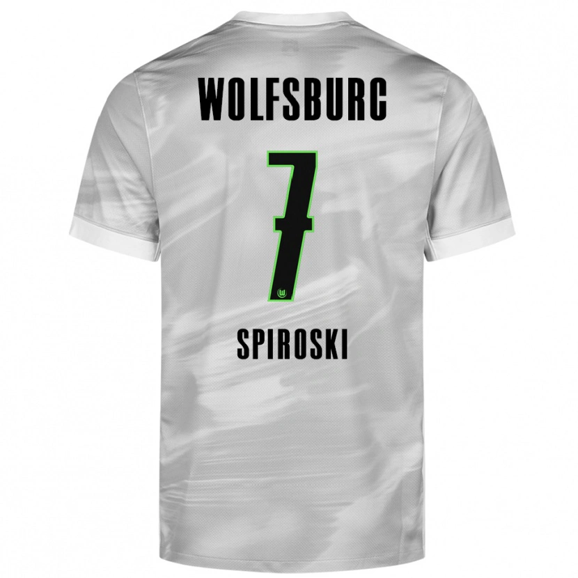 Danxen Damen Luka Spiroski #7 Grau Weiß Auswärtstrikot Trikot 2025/26 T-Shirt