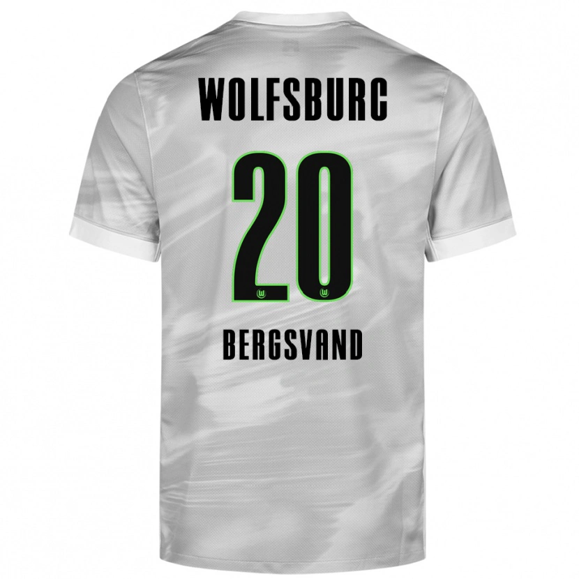 Danxen Damen Guro Bergsvand #20 Grau Weiß Auswärtstrikot Trikot 2025/26 T-Shirt