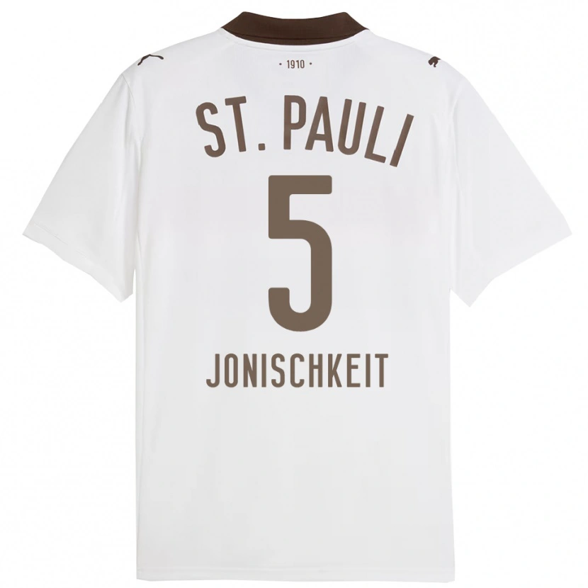 Danxen Damen Jamal Jonischkeit #5 Weiß Rot Auswärtstrikot Trikot 2025/26 T-Shirt