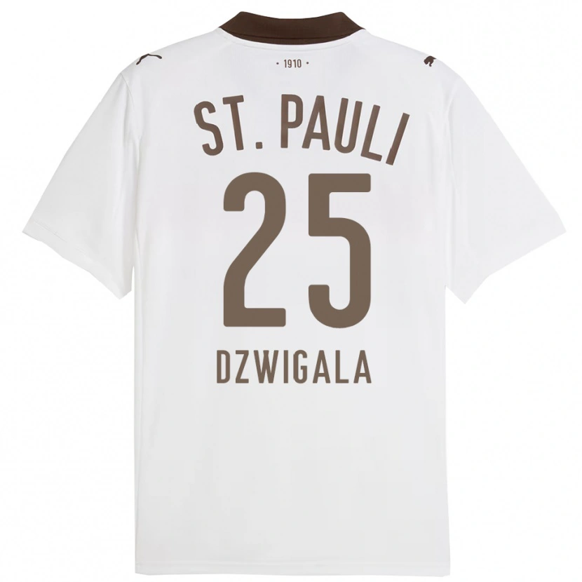 Danxen Damen Adam Dzwigala #25 Weiß Rot Auswärtstrikot Trikot 2025/26 T-Shirt