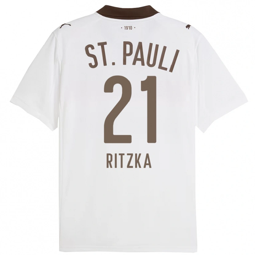 Danxen Damen Lars Ritzka #21 Weiß Rot Auswärtstrikot Trikot 2025/26 T-Shirt
