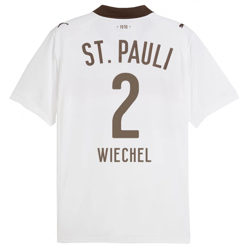 Danxen Damen Jan Wiechel #2 Weiß Rot Auswärtstrikot Trikot 2025/26 T-Shirt
