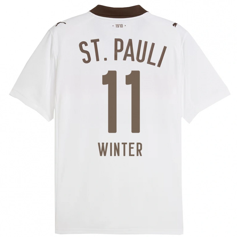 Danxen Damen Bennet Winter #11 Weiß Rot Auswärtstrikot Trikot 2025/26 T-Shirt