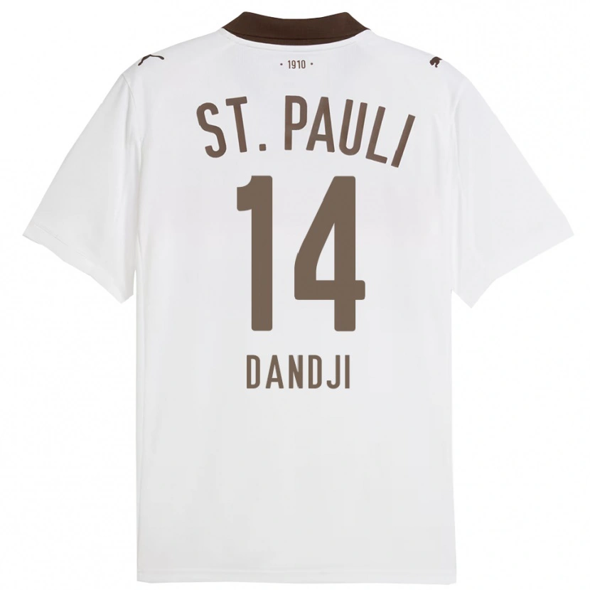 Danxen Damen Kemi Dandji #14 Weiß Rot Auswärtstrikot Trikot 2025/26 T-Shirt