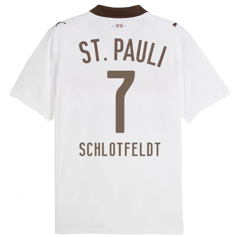 Danxen Damen Tim Schlotfeldt #7 Weiß Rot Auswärtstrikot Trikot 2025/26 T-Shirt