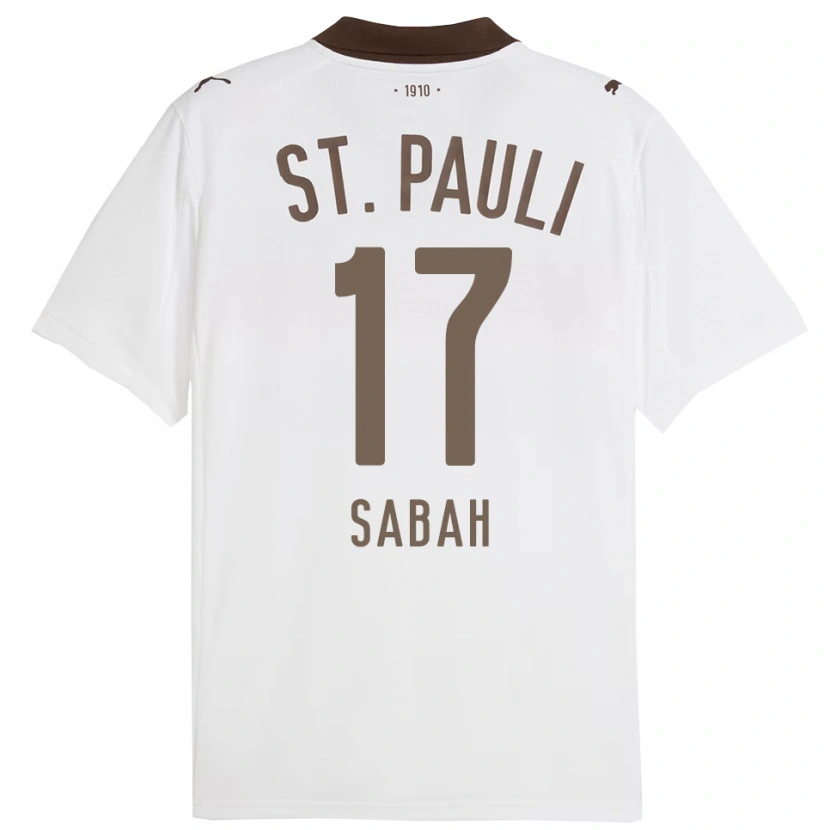 Danxen Damen Haron Sabah #17 Weiß Rot Auswärtstrikot Trikot 2025/26 T-Shirt