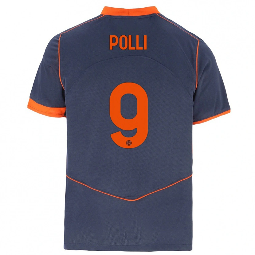 Danxen Damen Elisa Polli #9 Grau Orange Ausweichtrikot Trikot 2025/26 T-Shirt
