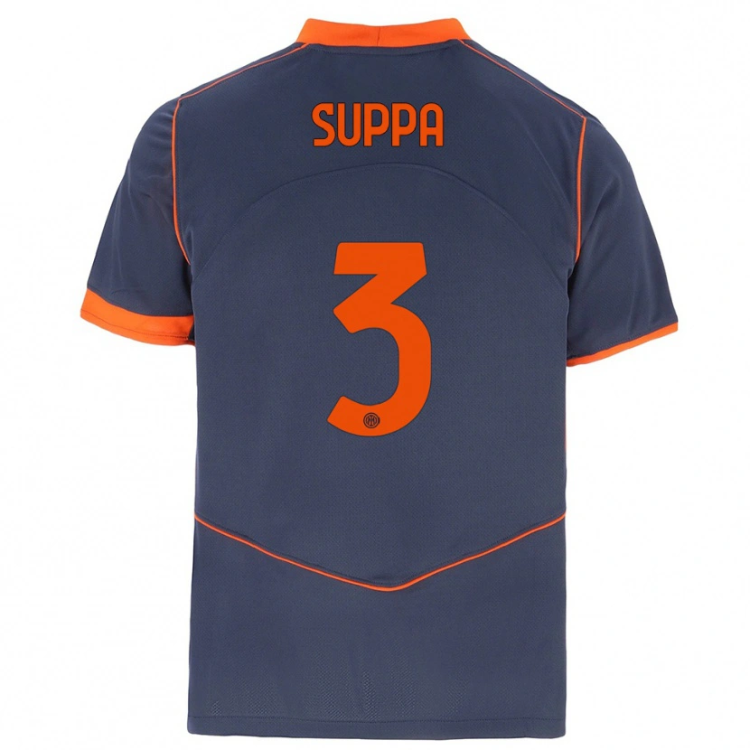 Danxen Damen Simone Suppa #3 Grau Orange Ausweichtrikot Trikot 2025/26 T-Shirt
